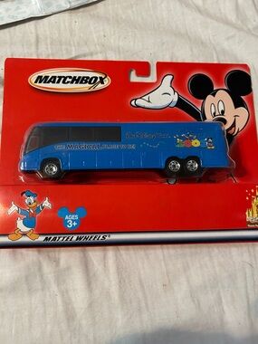 Matchbox Blue Disney Tour Bus Toy